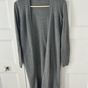 Dynamite Charcoal Open Front Cardigan